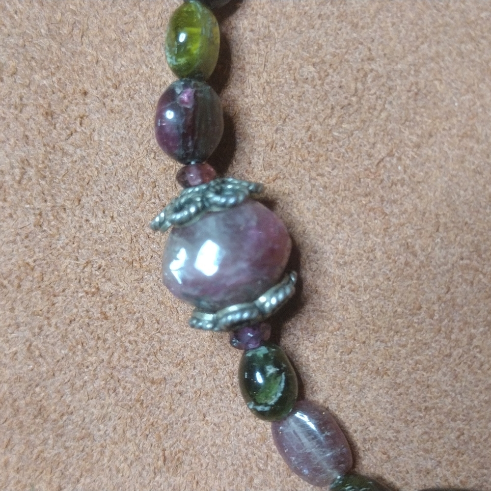 7-1/4" Watermelon Tourmaline Bracelet